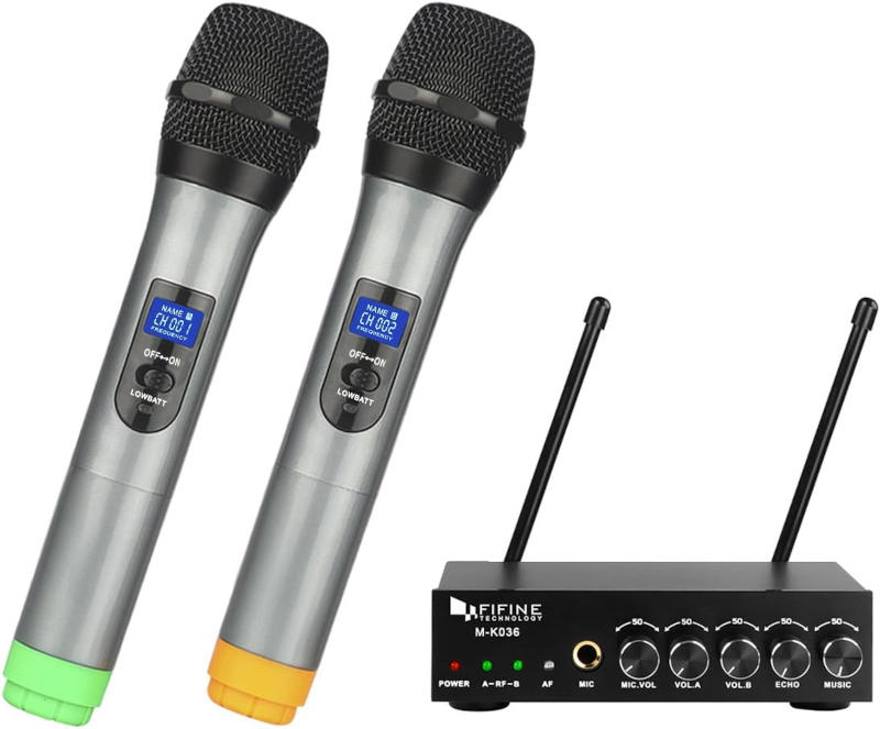 Fifine Wireless Microphones and Mixer