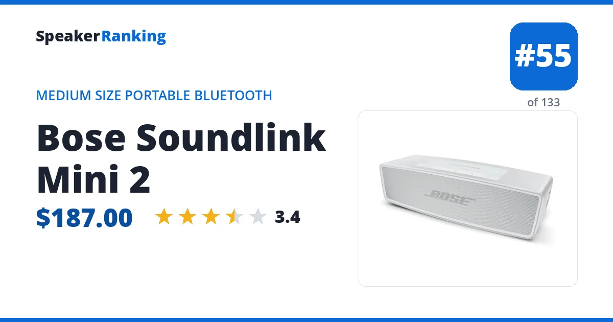 Bose Soundlink Mini 2 ranking card