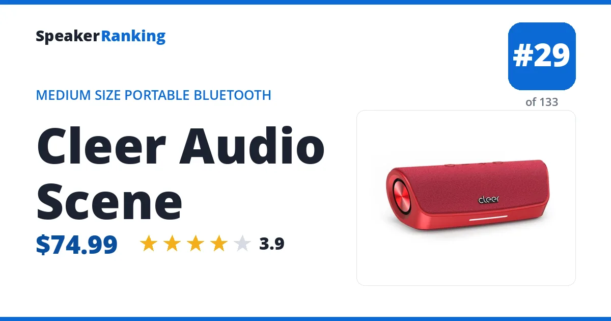 Cleer Audio Scene ranking card