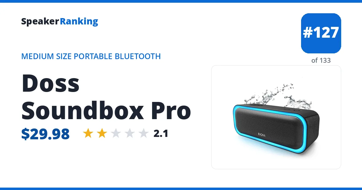 Doss Soundbox Pro ranking card