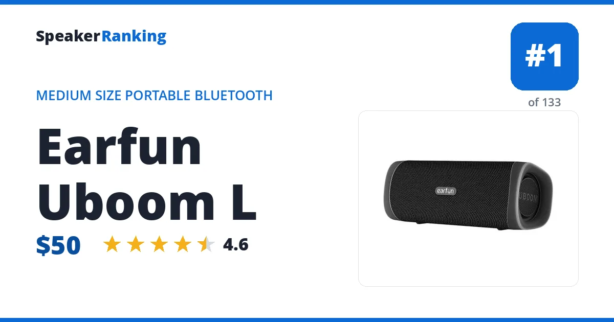 Earfun Uboom L ranking card