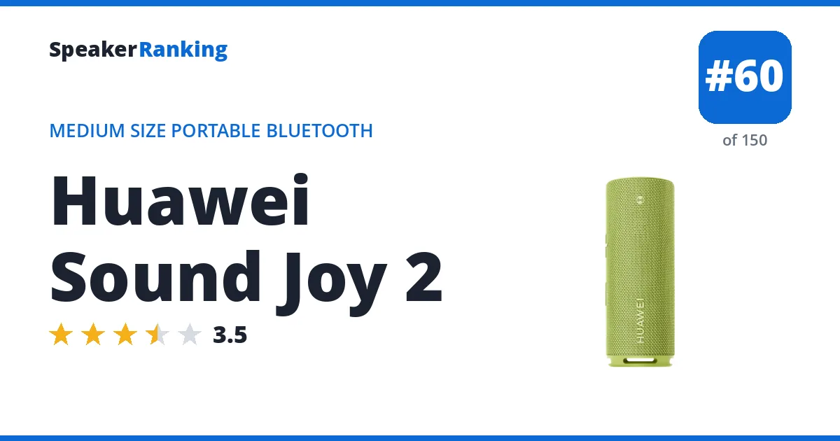 Huawei Sound Joy 2 ranking card
