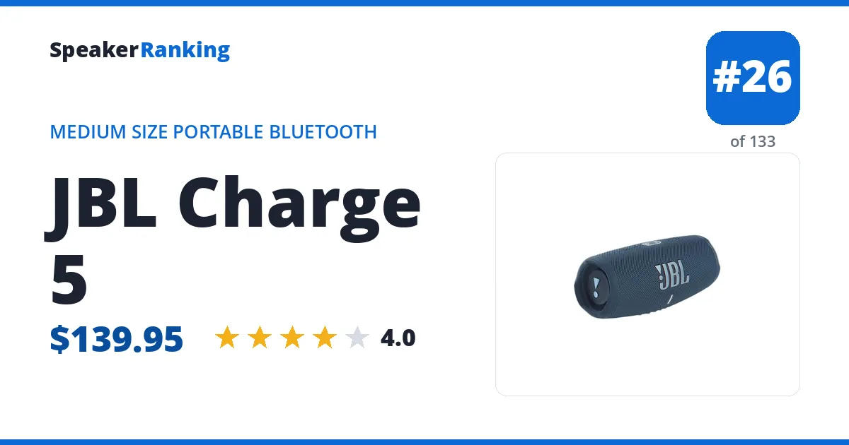 JBL Charge 5 ranking card