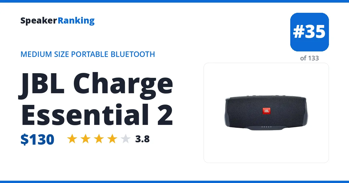 JBL Charge Essential 2 ranking card