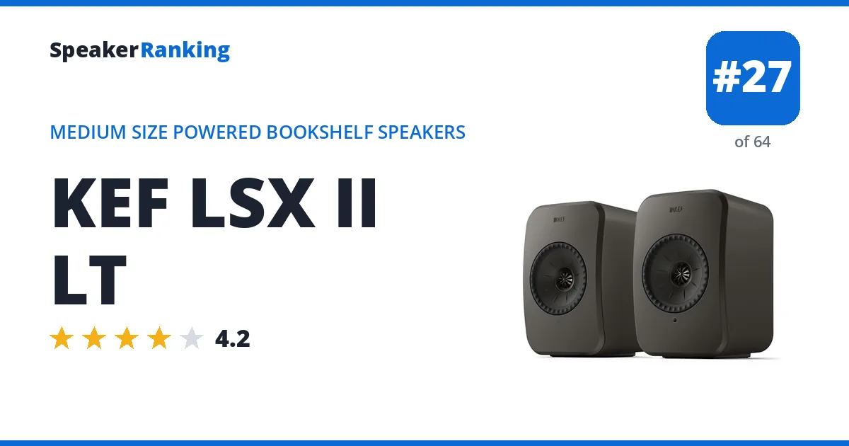 KEF LSX II LT ranking card