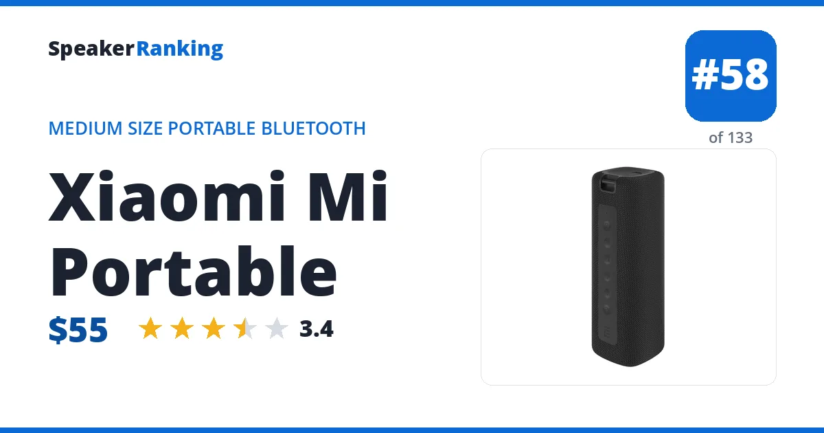 Xiaomi Mi Portable ranking card