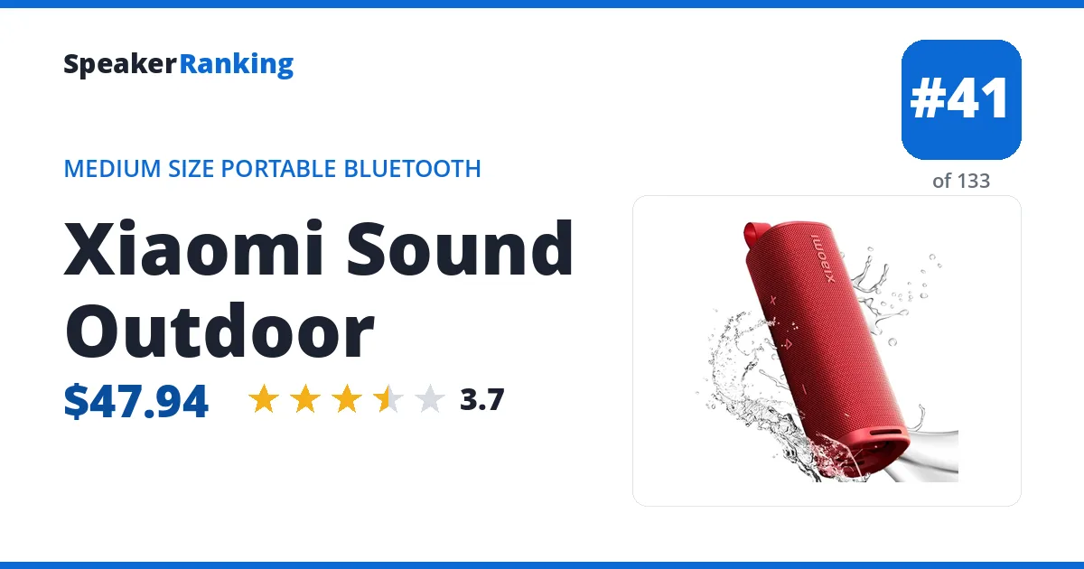 Xiaomi Sound Outdoor ranking card